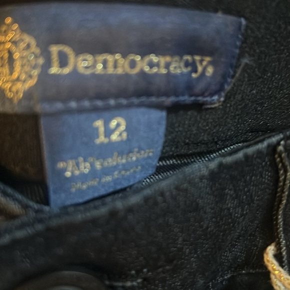 #228 ☑️ Democracy Dina Luxe Touch #288 Premium Ab Solutions Straight Leg Jean - Picture 11 of 13